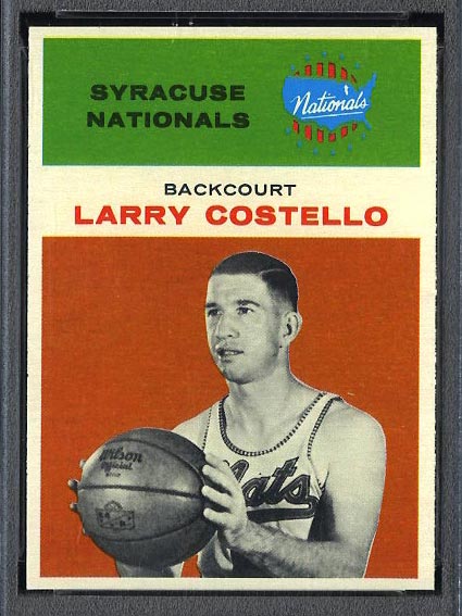 1961-1962 Fleer #9 Larry Costello Syracuse Nationals - Front