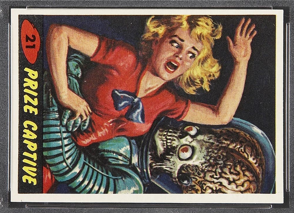 1962 Topps Mars Attacks #21 Prize Captive - Front