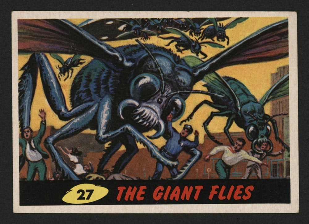 1962 Topps Mars Attacks #27 The Giant Flies - Front