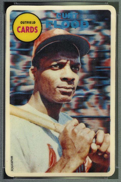 1968 Topps 3-D Curt Flood St. Louis Cardinals