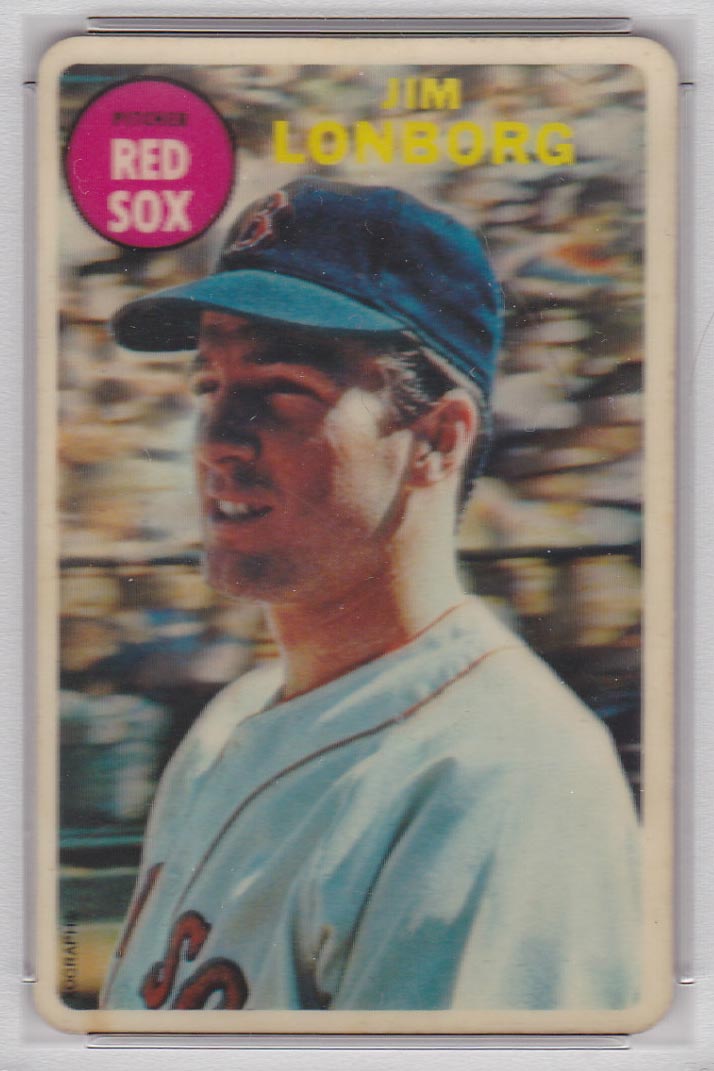1968 Topps 3-D Jim Lonborg Boston Red Sox