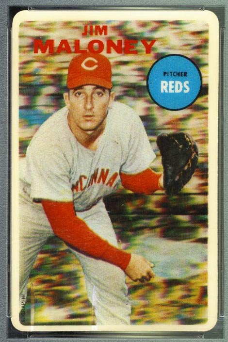 1968 Topps 3-D Jim Maloney (No Dugout) Cincinnati Reds
