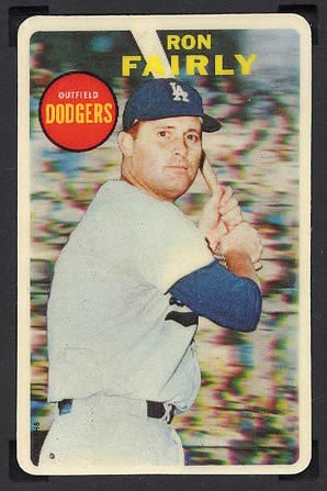 1968 Topps 3-D Ron Fairly (No Dugout) Los Angeles Dodgers