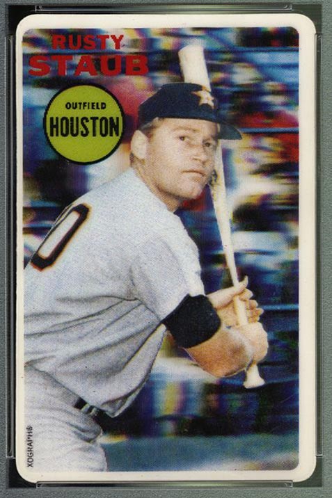 1968 Topps 3-D Rusty Staub Houston Astros