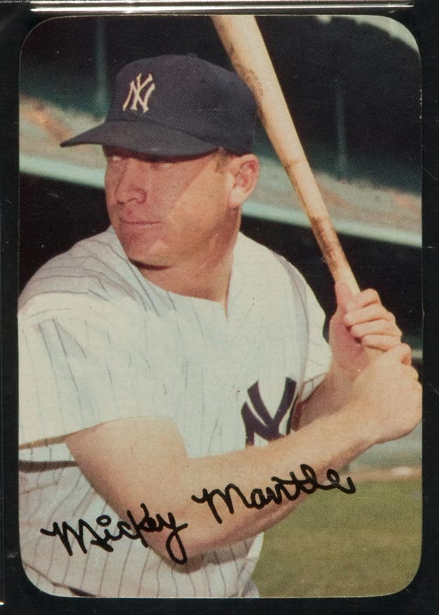 1969 Topps Supers #24 Mickey Mantle New York Yankees - Front