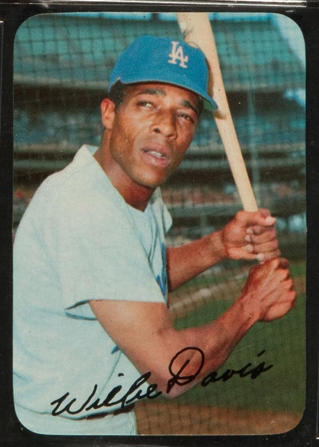 1969 Topps Supers #45 Willie Davis Los Angeles Dodgers - Front