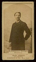 1887-1890 N172 Old Judge Cigarettes Bill McGunnigle Brooklyn