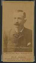 1887-1890 N172 Old Judge Cigarettes Bill Watkins Kansas City, Detroit