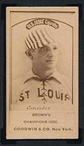 1887-1890 N172 Old Judge Cigarettes Charlie Comiskey St. Louis, Chicago