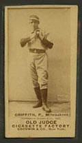 1887-1890 N172 Old Judge Cigarettes Clark Griffith Milwaukee