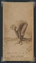 1887-1890 N172 Old Judge Cigarettes Ed Delahanty Philadelphia