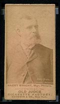 1887-1890 N172 Old Judge Cigarettes Harry Wright Philadelphia