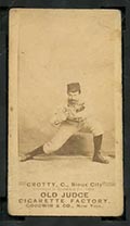 1887-1890 N172 Old Judge Cigarettes Joe Crotty New York, Sioux City