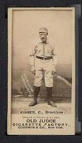 1887-1890 N172 Old Judge Cigarettes Joe Visner Brooklyn