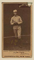 1887-1890 N172 Old Judge Cigarettes John Coleman Pittsburgh