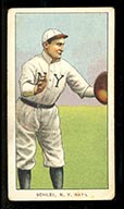 1909-1911 T206 Admiral Schlei (catching) N.Y. Nat’l (National)