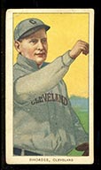 1909-1911 T206 Bob Rhoades (Rhoads) (right arm extended) Cleveland