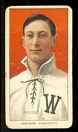 1909-1911 T206 Bob Unglaub Washington