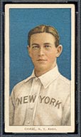 1909-1911 T206 Hal Chase (portrait, blue) N.Y. Amer. (American)