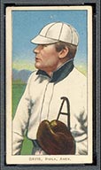 1909-1911 T206 Harry Davis (Davis on front) Philadelphia Amer. (American)
