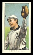 1909-1911 T206 Harry Davis (H. Davis on front) Philadelphia Amer. (American)