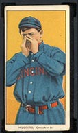 1909-1911 T206 Miller Huggins (hands at mouth) Cincinnati