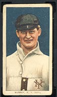 1909-1911 T206 Red Murray (portrait) N.Y. Nat’l (National)