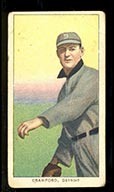 1909-1911 T206 Sam Crawford (throwing) Detroit