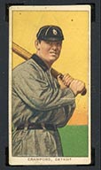 1909-1911 T206 Sam Crawford (with bat) Detroit