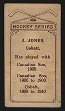 1910-1911 C56 Imperial Tobacco #19 Jim Jones Cobalt - Back