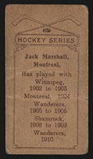 1910-1911 C56 Imperial Tobacco #33 Jack Marshall Wanderers - Back