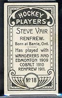 1911-1912 C55 Imperial Tobacco #18 Steve Vair Renfrew - Back