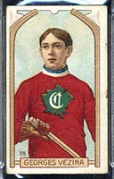 1911-1912 C55 Imperial Tobacco #38 Georges Vezina Canadiens - Front
