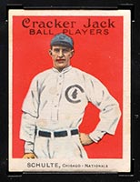 1914 E145 Cracker Jack #101 Frank Schulte Chicago (National) - Front