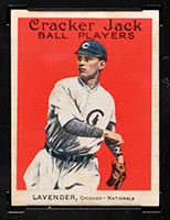 1914 E145 Cracker Jack #105 Jimmy Lavender Chicago (National) - Front
