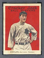 1914 E145 Cracker Jack #120 Mickey Doolan Baltimore (Federal) - Front