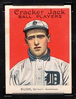 1914 E145 Cracker Jack #122 Owen Bush Detroit (American) - Front