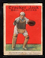 1914 E145 Cracker Jack #132 Leslie Nunamaker New York (American) - Front