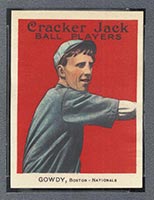 1914 E145 Cracker Jack #138 Henry Gowdy Boston (National) - Front