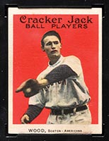 1914 E145 Cracker Jack #22 Joe Wood Boston (American) - Front