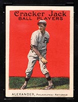1914 E145 Cracker Jack #37 Grover Alexander Philadelphia (National) - Front