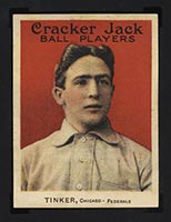 1914 E145 Cracker Jack #3 Joe Tinker Chicago (Federal) - Front