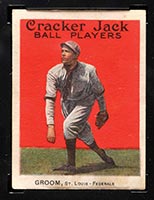 1914 E145 Cracker Jack #46 Bob Groom St. Louis (Federal) - Front