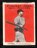 1914 E145 Cracker Jack #47 Josh Devore Philadelphia (National) - Front
