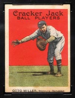 1914 E145 Cracker Jack #53 Otto Miller Brooklyn (National) - Front