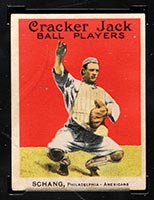 1914 E145 Cracker Jack #58 Walter Schang Philadelphia (American) - Front