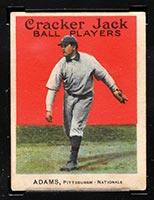 1914 E145 Cracker Jack #63 Charles Adams Pittsburgh (National) - Front