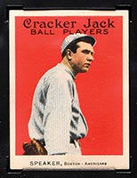 1914 E145 Cracker Jack #65 Tris Speaker Boston (American) - Front