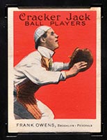1914 E145 Cracker Jack #74 Frank Owens Brooklyn (Federal) - Front