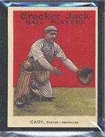 1914 E145 Cracker Jack #87 Hick Cady Boston (American) - Front